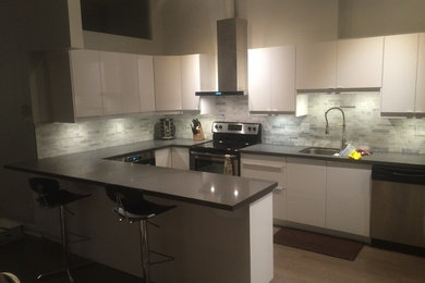 Inspiration for a contemporary kitchen remodel in Toronto