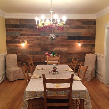 Reclaimed Oak Barn Siding Wall Panel Weather Gray