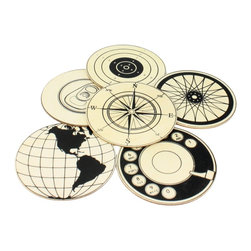 Circular Wood Coasters - Coasters