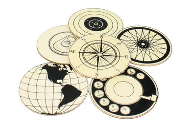 Circular Wood Coasters