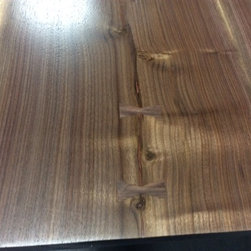 Solid Walnut Live Edge Dining Table - Dining Tables