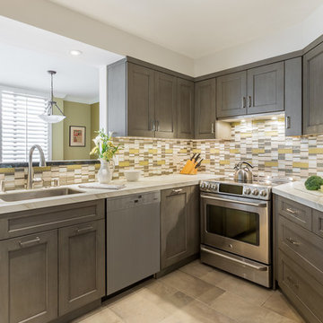 Triangular San Francisco Condo Kitchen