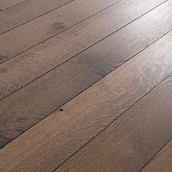 Oiled Character Grade White Oak Charcoal Finish - Hardwood Flooring