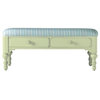 Coastal Living Cottage 49 in. Wooden Bed End Bench (Seaside Sea Glass)