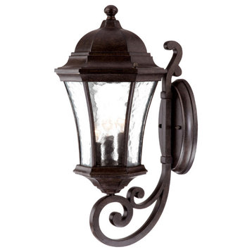 Acclaim Lighting 3611 Waverly 3 Light 19.5"H Outdoor Wall Sconce - Black Coral