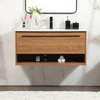 Modern Walnut Brown-Light Bathroom Vanity, Walnut Brown, 40"