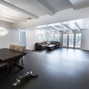 Large window doors for natural lighting