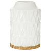 Contemporary White Porcelain Ceramic Vase 43286