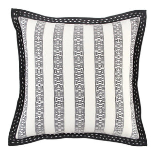 20x20 Oversize Solid Square Throw Pillow Black - Rizzy Home