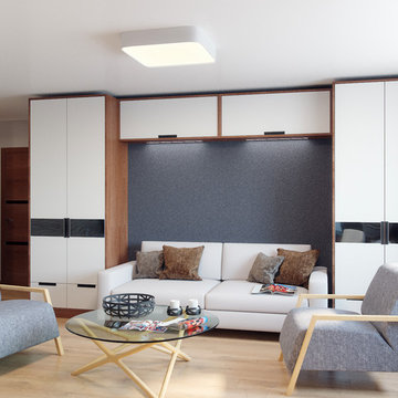 Bachelor Apartment Remodeling - Contemporary Design | 3D Rendering