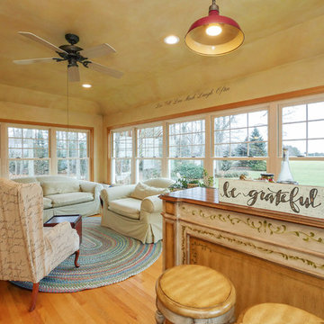 Family Room - So Many Windows! Wood-Interior Windows in Wonderful, Warm Suffolk