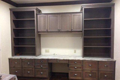 Inspiration for a contemporary home office remodel in Oklahoma City