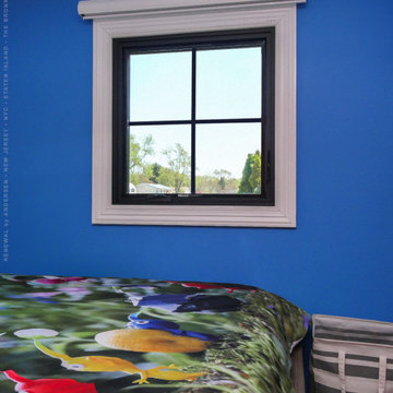 Vibrant Bedroom with New Window - Renewal by Andersen New Jersey & NYC