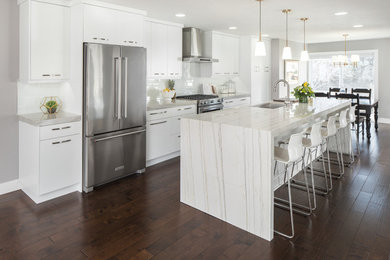 Example of a trendy kitchen design in Salt Lake City