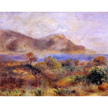Pierre Auguste Renoir Mediteranean Landscape 21"x28" Premium Canvas Print