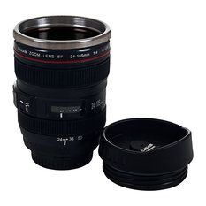 Camera Lens Coffee Mug with Lid, 1 Mug