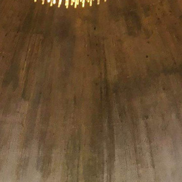 Antiqued copper leaf dome ceiling