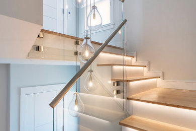 Inspiration for a staircase remodel in Providence