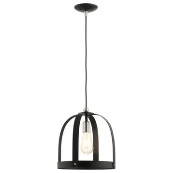 1 Light Pendant in Industrial Style - 11.5 Inches wide by 18 Inches high