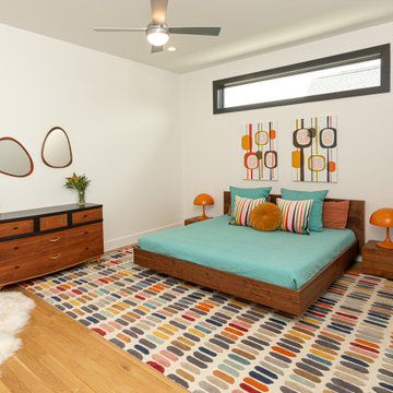 Pigment and Pattern: A New Build Midcentury Modern House
