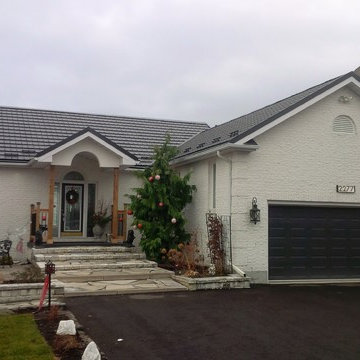 Houses with Hy-Grade's permanent steel roofing "cure"