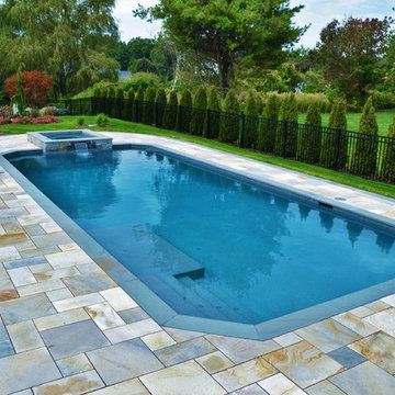 Geometric Pool with Spa 2017