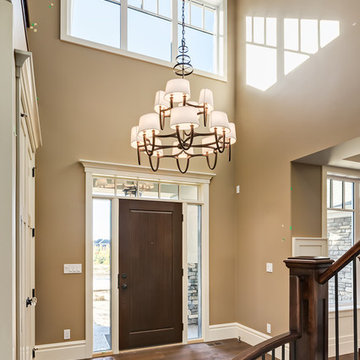 Stunning Spiral Staircase in Custom Home