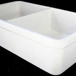 Alfi 32" Double Bowl Sink with 1-3/4" Lip 17-3/4'' L x 31-3/4'' W x 8-1/2'' D - - Kitchen Sinks
