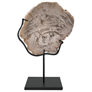 Wood Fossil with Stand, 8"
