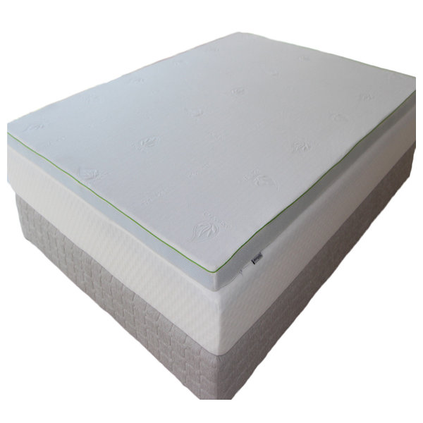 2.5" Gel Memory Foam Antibacterial Mattress Topper, Twin