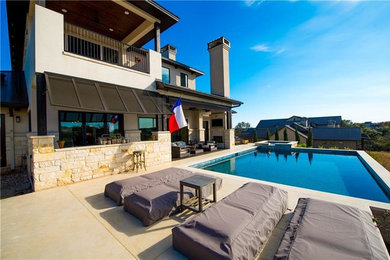 Inspiration for a pool remodel in Austin