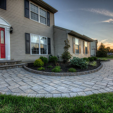 Front Concrete Paver Walkway
