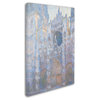 Claude Monet 'Rouen Cathedral West Facade 1894' Canvas Art, 19x12