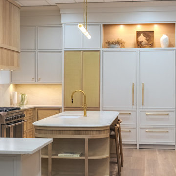 White Oak & Gold Kitchen