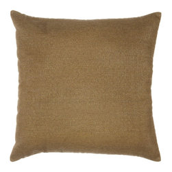 Pawleys Island Hammocks - Pawleys Island Linen Sesame Sunbrella Designer Porch Pillow 18" Square - Outdoor Cushions And Pillows