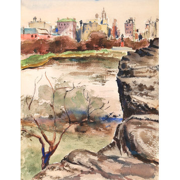 Eve Nethercott, Bronx Park, P5.1, Watercolor Painting