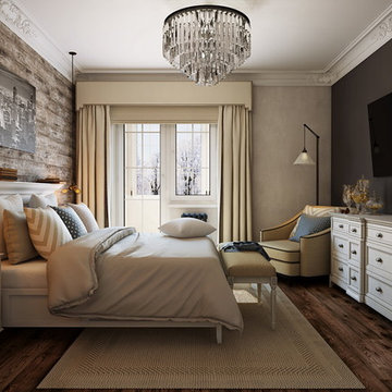 Elegant Bedroom: 3D Visualization