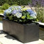 Trough Fiberstone Contemporary Black Planter, 28x88x28 Cm