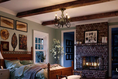 Example of a bedroom design in Other