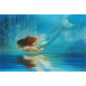 Disney Fine Art Underwater Princess by John Rowe