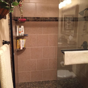 North Dallas Dark Emperador Bathrooms