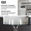 VIGO Oxford 36" L x 20.5" W Double Basin Farmhouse Kitchen Sink With Faucet