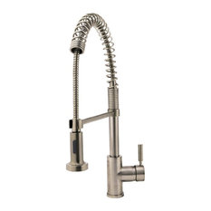 766 Spring Spout Kitchen Faucet, Brushed Nickel
