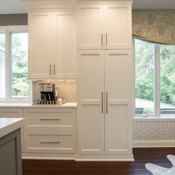 Glamorous Kitchen, Dining and Living Renovation with Entertaining in Mind
