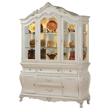 ACME Chantelle Hutch and Buffet, Pearl White