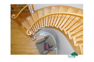 Elegant staircase photo in Ottawa