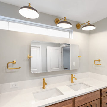 Modern Classic Primary Bath Remodel Leawood, KS