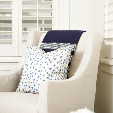 Glider with Custom Pillow