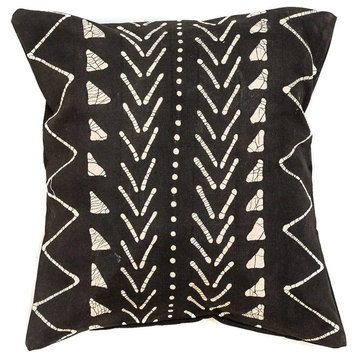 Matika Black Linear Pillow