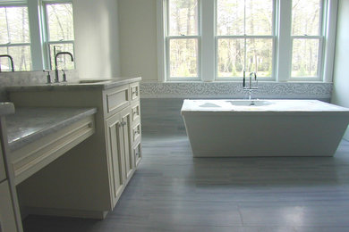 Inspiration for a contemporary bathroom remodel in Boston